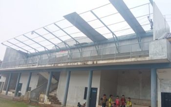 Dibangun Tahun 2022, Atap Tribun Lapangan Godam Rusak Parah