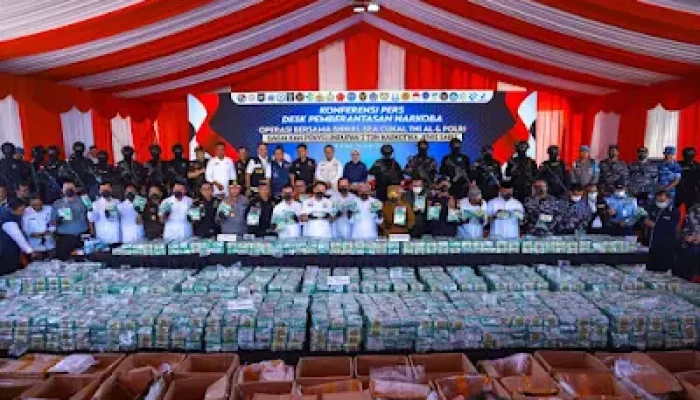 Aparat Gagalkan Penyelundupan 2 Ton Sabu