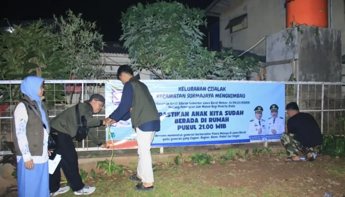 Cisalak Rutin Lakukan Pemantauan Pengawasan Jam Malam Pelajar