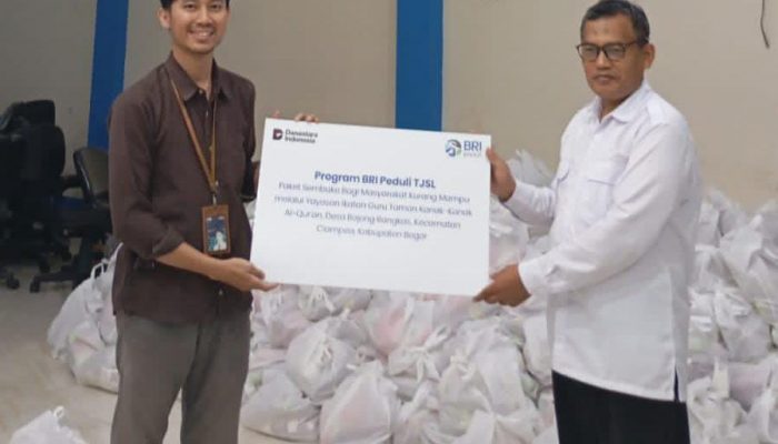 BRI Bogor Dewi Sartika Salurkan 5.000 Paket Sembako